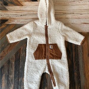 NWOT Carhartt Boys' Long Sleeve Zip-Front Sherpa Coverall